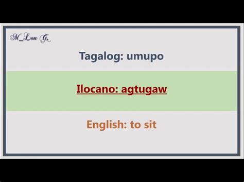 natangsit in tagalog|Natangsit in ilocano what is i in English with examples .
